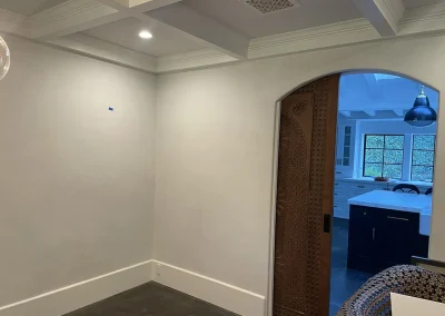 Newly plastered office