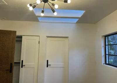 Newly plastered bedroom