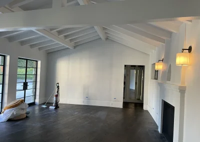 Newly plastered Living room